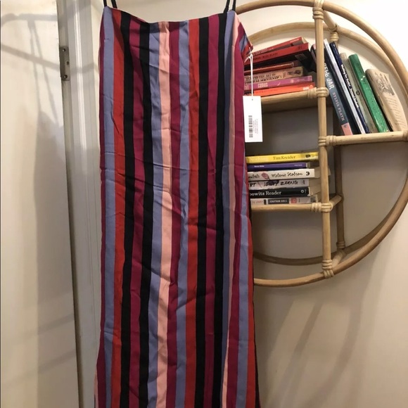 NEw! Reformation Rosaly Dress Isabel Stripe Sz 6 - Picture 3 of 3